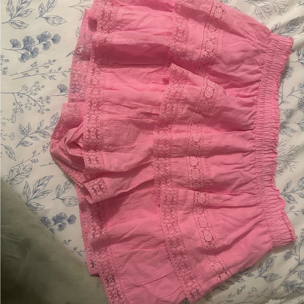 Altar'd State Pink Mini Skirt